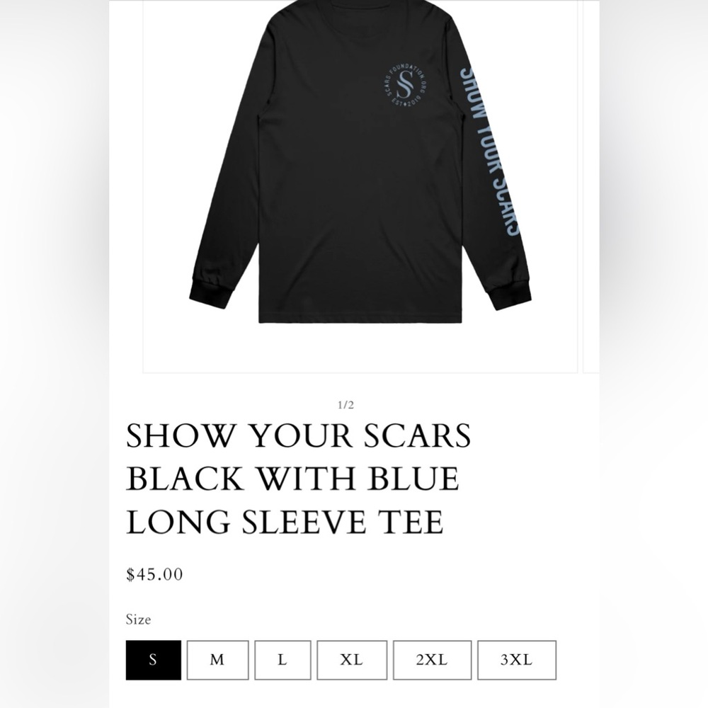 Godsmack’s SCARS FOUNDATION Long- Sleeve Tee- Unisex: Med ☀️ - Picture 9 of 11